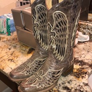 Gray corral boots